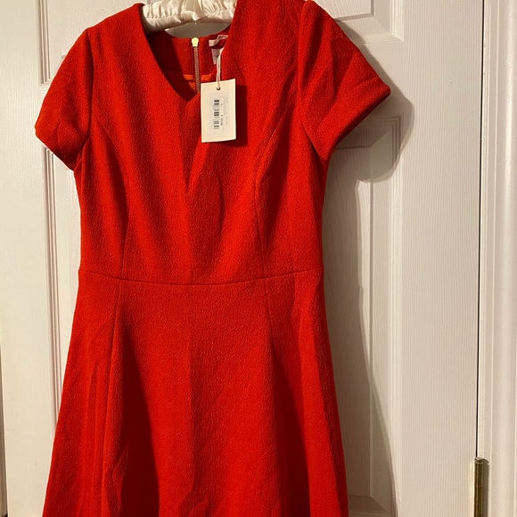 ✨ NWT Womens Red Fit and Flare Dress - size XL - Picture 3 of 9